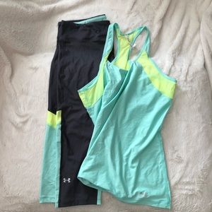 Under Armour capris & matching tank